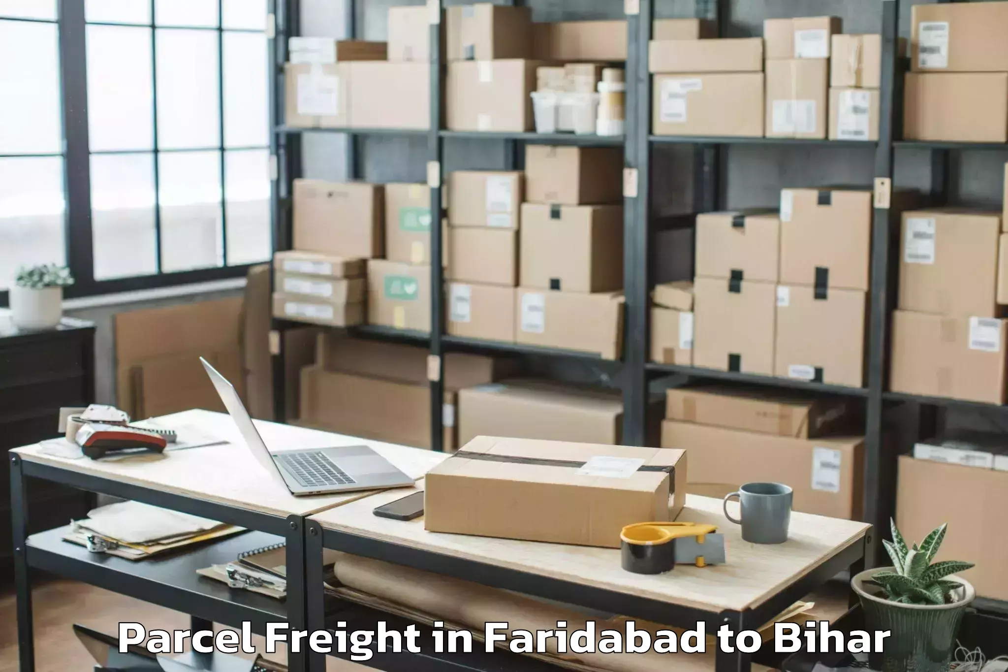 Easy Faridabad to Lauriya Parcel Freight Booking